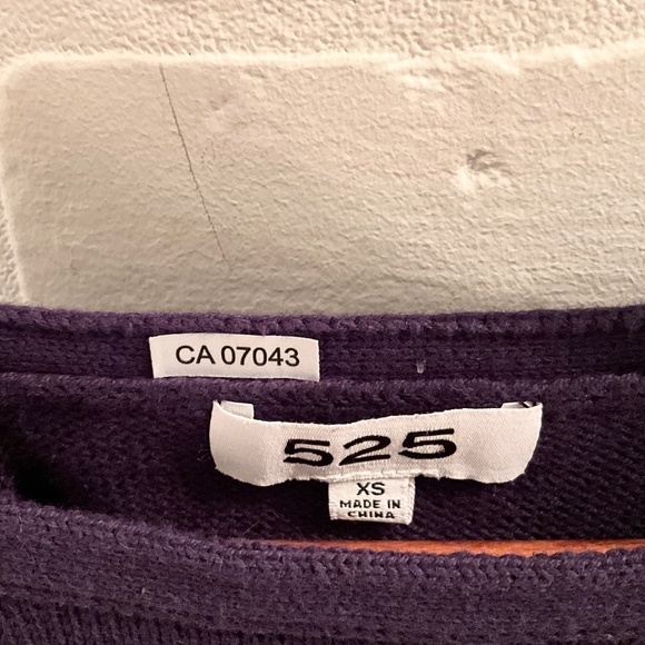 REVOLVE x 525 America Knit Sweater Tank Square Neck Halter Dark Purple XS - Picture 6 of 13